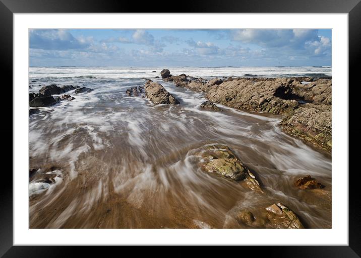 Widemouth Beach Cornwall Framed Mounted Print by Nathan Gathercole