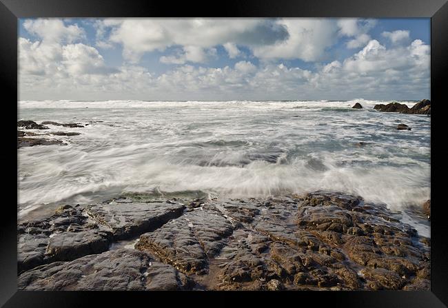 Widemouth Beach Cornwall Framed Print by Nathan Gathercole