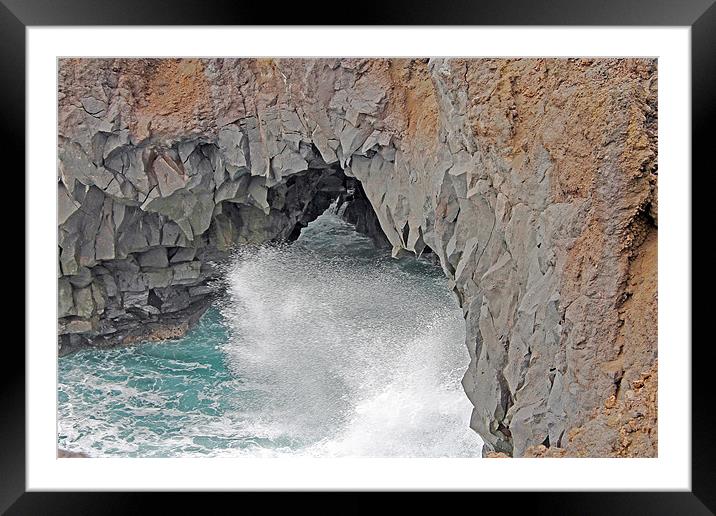 Los Hervideros in Lanzarote Framed Mounted Print by Tony Murtagh