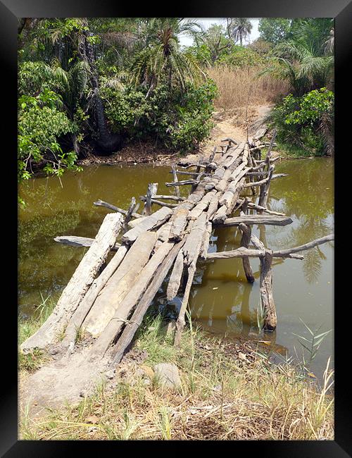 Gambian Footbridge Framed Print by Tony Murtagh