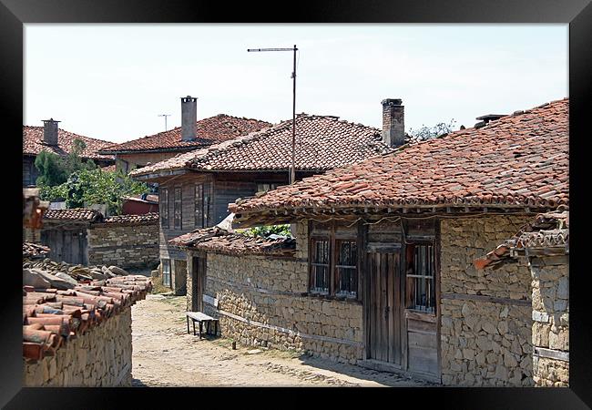 Jeravna Village Houses Framed Print by Tony Murtagh