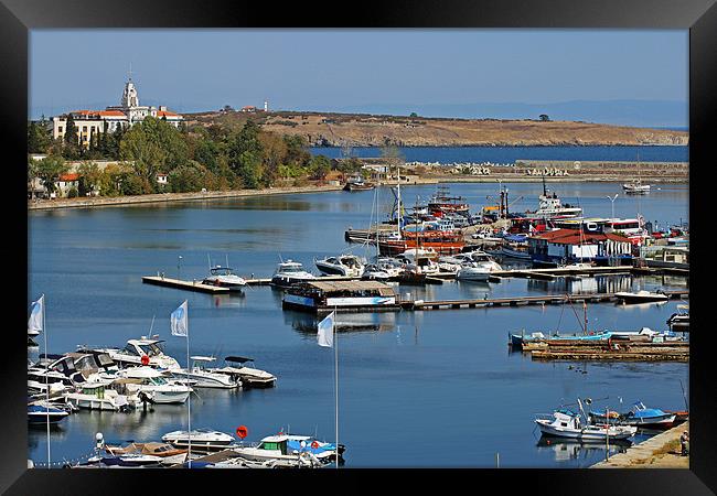 Sozopol Harbour Framed Print by Tony Murtagh