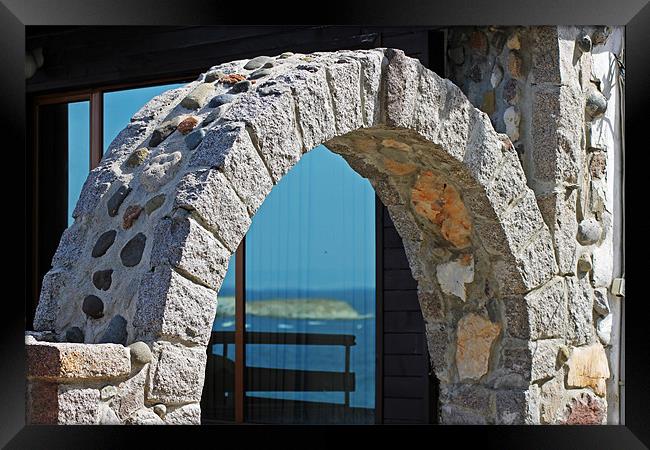 Reflections through an arch Framed Print by Tony Murtagh