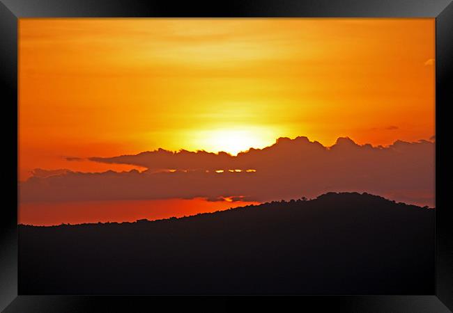Sunrise over Ngorongoro Crater Framed Print by Tony Murtagh