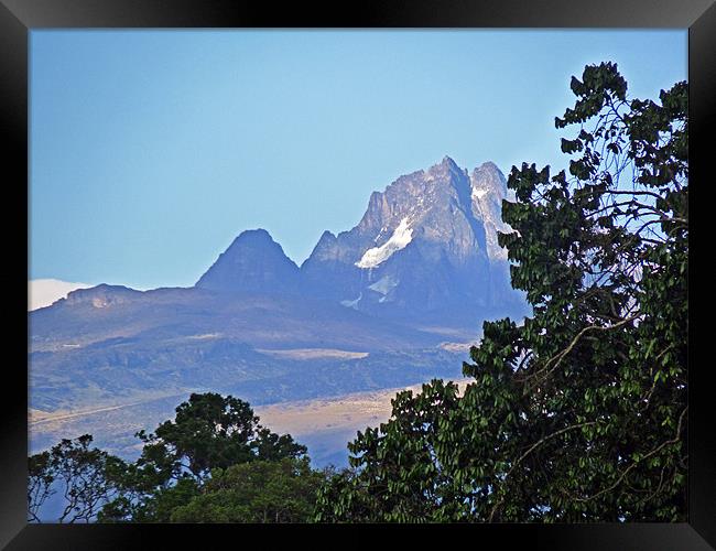 Mount Kenya Framed Print by Tony Murtagh