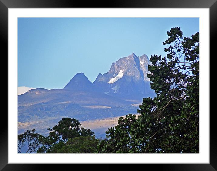 Mount Kenya Framed Mounted Print by Tony Murtagh