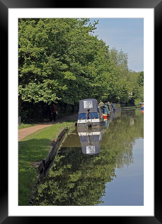 Reflections on the Canal Framed Mounted Print by Tony Murtagh