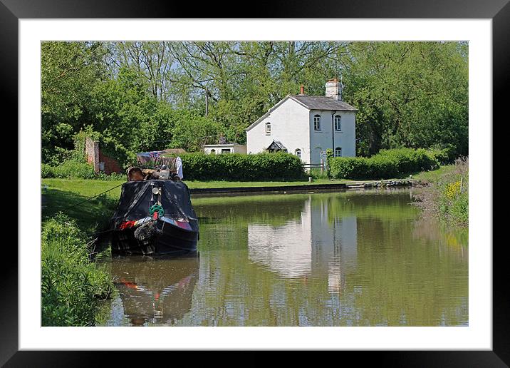 White House and House Boat Framed Mounted Print by Tony Murtagh