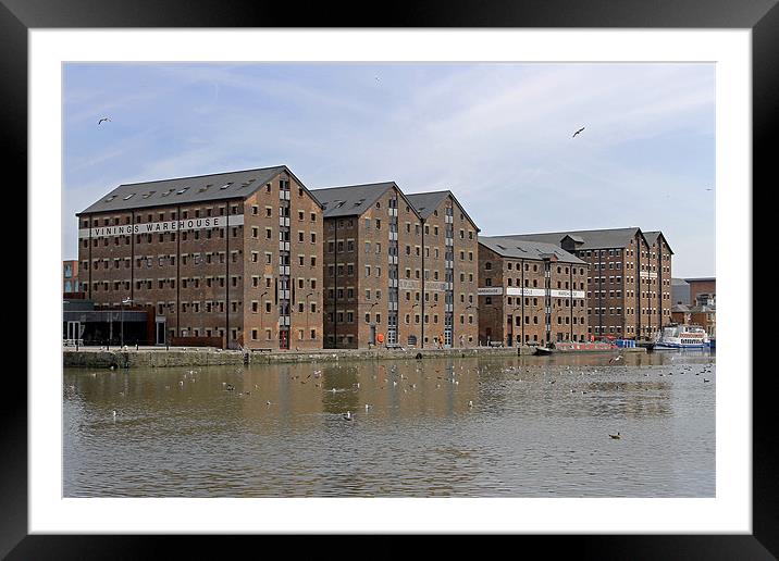 Gloucester Docks Framed Mounted Print by Tony Murtagh