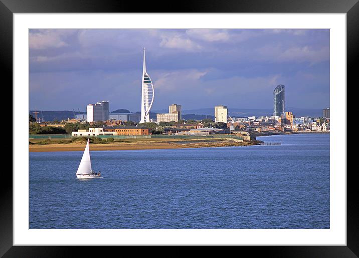 Spinnaker Tower and Gunwharf Quays Framed Mounted Print by Tony Murtagh