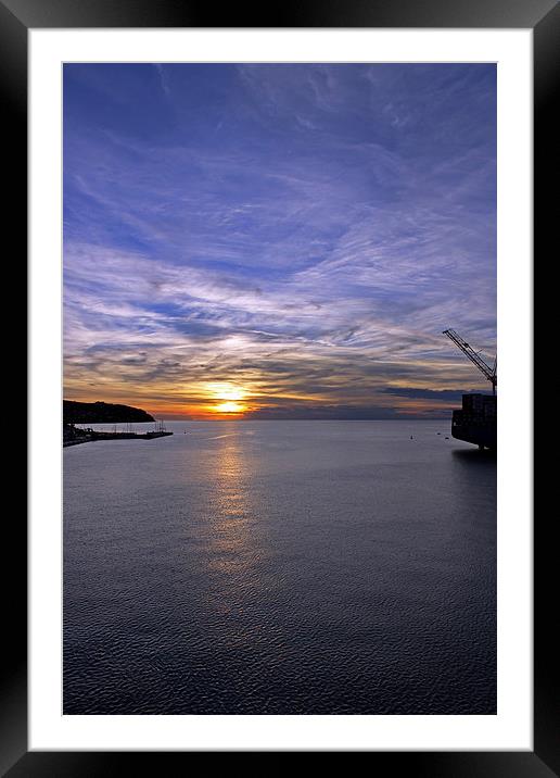 Sunset in Adriatic Framed Mounted Print by Tony Murtagh
