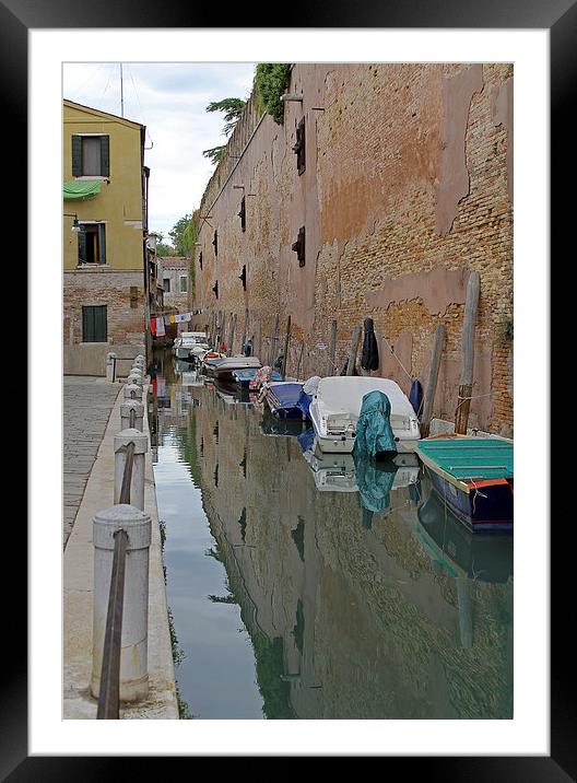 Reflections in canal Framed Mounted Print by Tony Murtagh