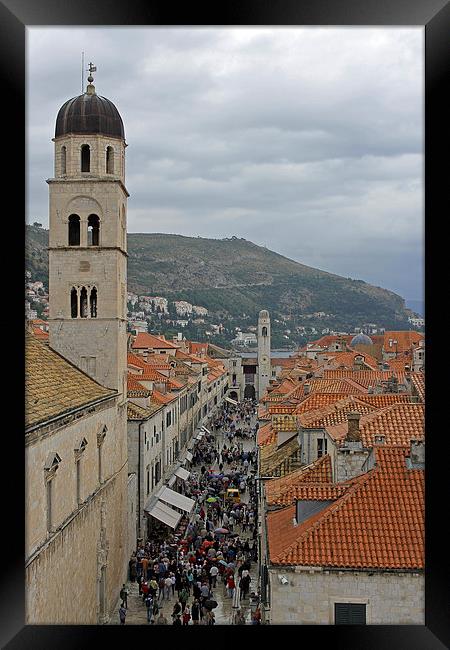 Stradun Dubrovnik Framed Print by Tony Murtagh