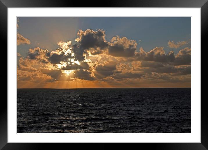 Mediterranean Sunrise Framed Mounted Print by Tony Murtagh