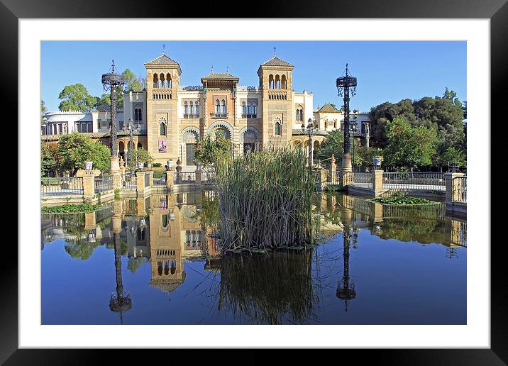 The Mudejar Pavilion Framed Mounted Print by Tony Murtagh