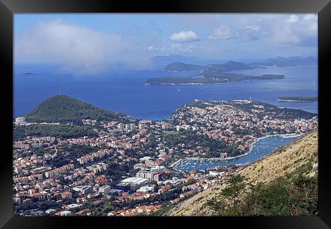 Dubrovnik and Outlying Islands Framed Print by Tony Murtagh
