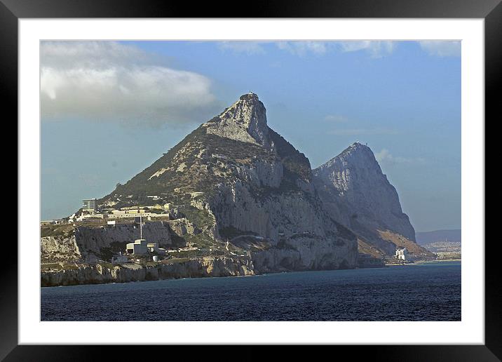 Rock of Gibraltar Framed Mounted Print by Tony Murtagh