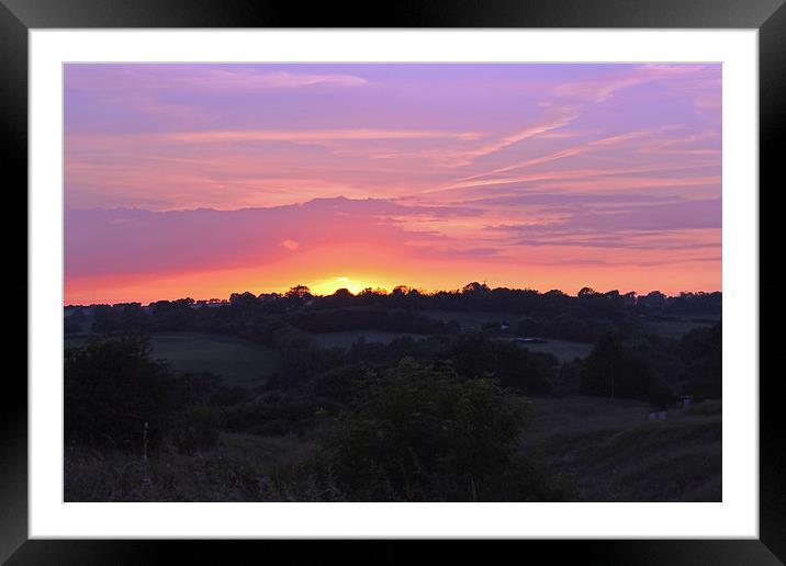 Sunset at Brill Framed Mounted Print by Tony Murtagh