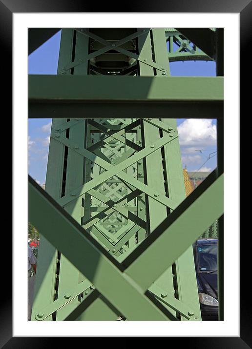  Liberty Bridge up Close Framed Mounted Print by Tony Murtagh