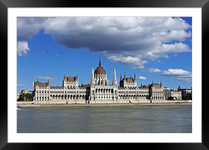  Hungarian Parliament Building Framed Mounted Print by Tony Murtagh
