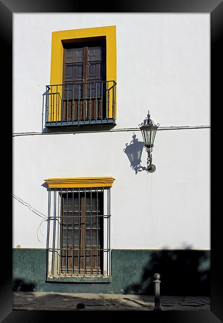   Windows and street light  Framed Print by Tony Murtagh