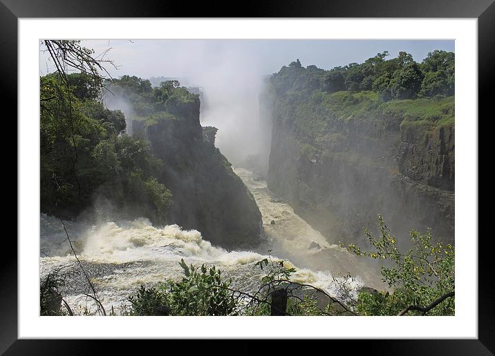  Victoria Falls Framed Mounted Print by Tony Murtagh