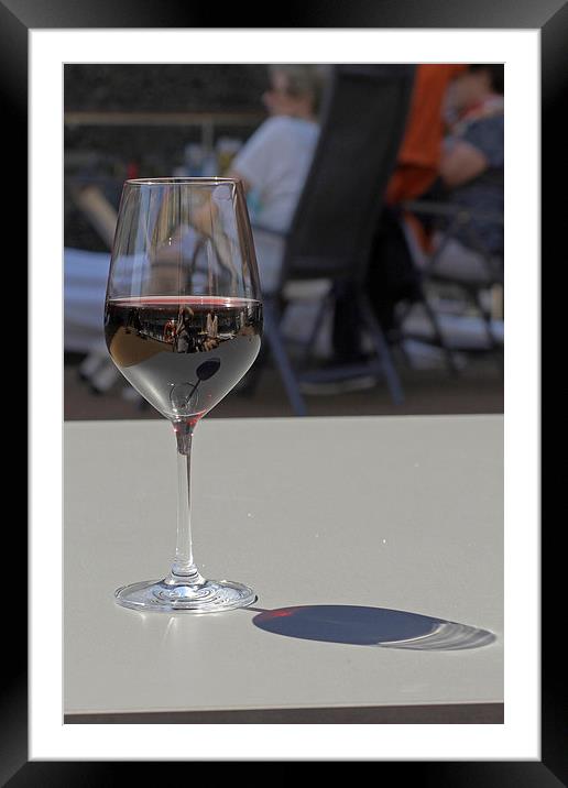  Reflections in Wine Glass  Framed Mounted Print by Tony Murtagh