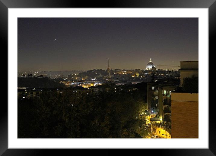 Rome at Night  Framed Mounted Print by Tony Murtagh
