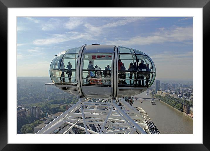  London Eye Pod Framed Mounted Print by Tony Murtagh