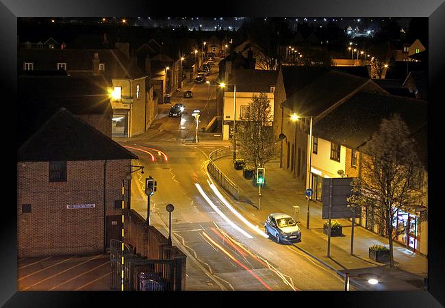  Bicester Night Scene Framed Print by Tony Murtagh