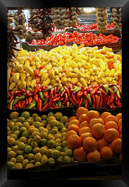  Fruit Stall Framed Print by Tony Murtagh