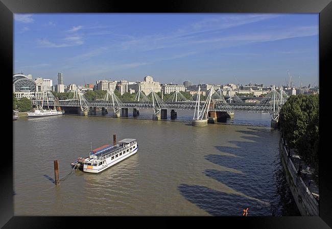  Jubilee Bridges from London Eye  Framed Print by Tony Murtagh