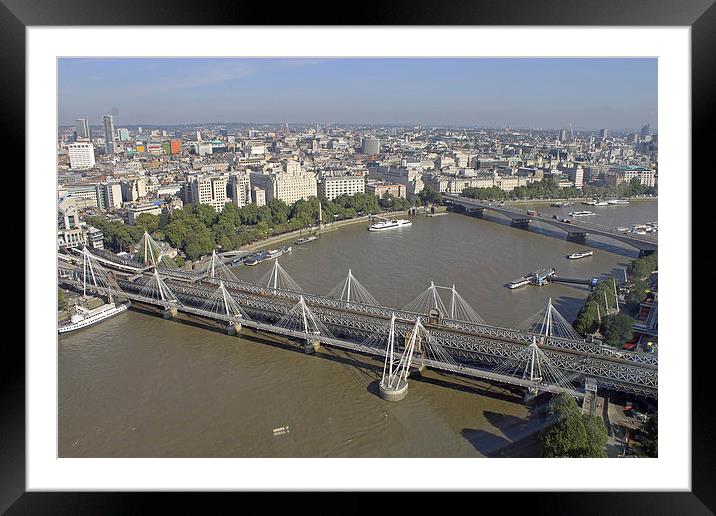  View from London Eye  Framed Mounted Print by Tony Murtagh