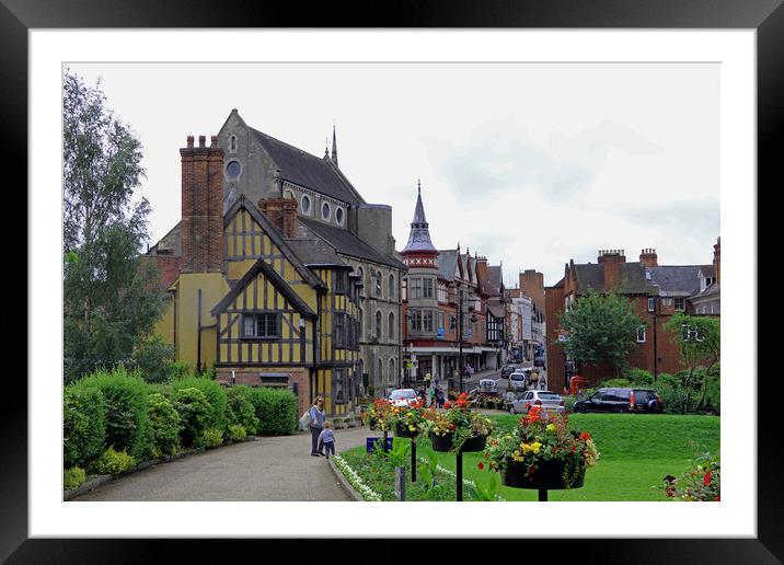 Castle Street, Shrewsbury  Framed Mounted Print by Tony Murtagh