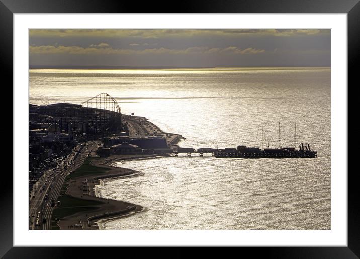 South Pier Blackpool  Framed Mounted Print by Tony Murtagh