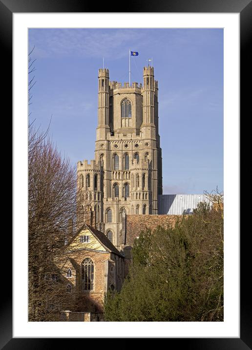 Ely Cathedral West Tower Framed Mounted Print by Tony Murtagh