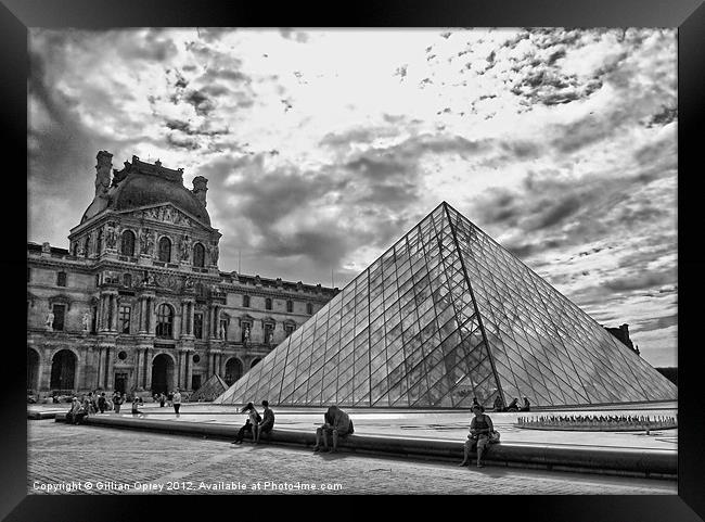 Le Louvre Framed Print by Gillian Oprey