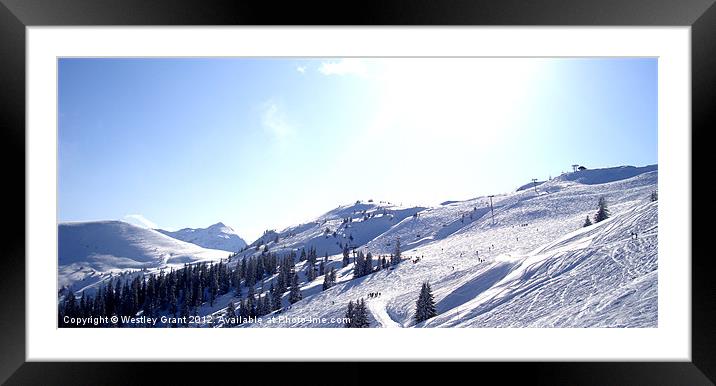 Slopes Framed Mounted Print by Westley Grant