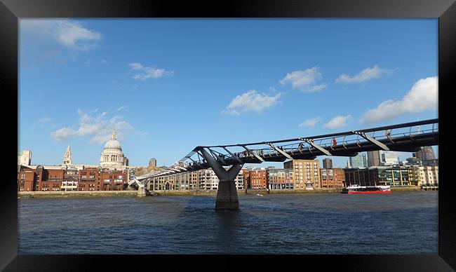 St Pauls Across The River Framed Print by Westley Grant