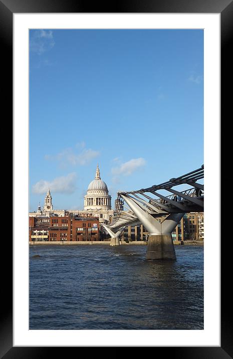 St Pauls Millenium Framed Mounted Print by Westley Grant