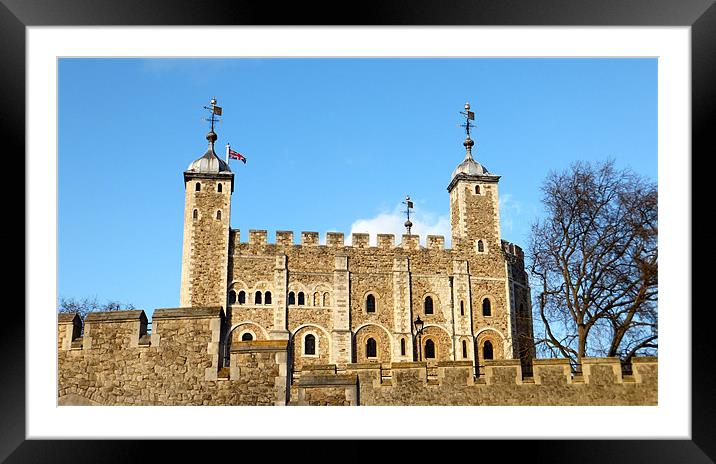 The White Tower Framed Mounted Print by Westley Grant