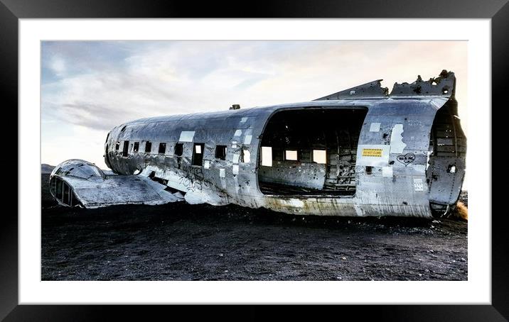 Plane Wreck Framed Mounted Print by Westley Grant