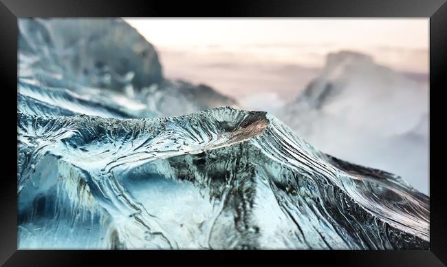 Ice Mountain Framed Print by Westley Grant