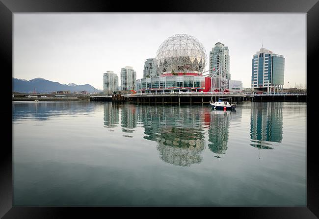 SCIENCE WORLD telus world of science vancouver bc  Framed Print by Andy Smy
