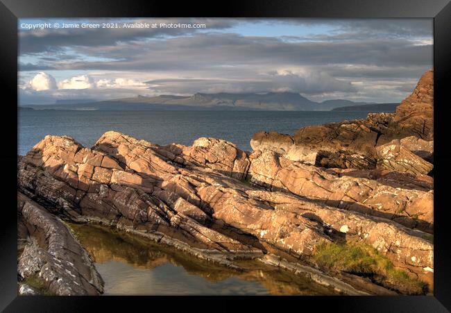 The Edge Of The Bay Framed Print by Jamie Green