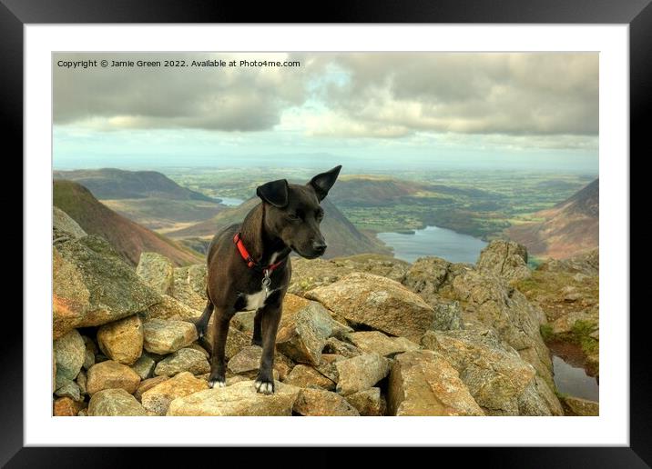 Patterdale On Top Framed Mounted Print by Jamie Green