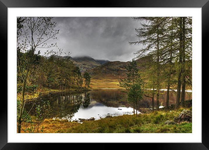 Blea Tarn In October Framed Mounted Print by Jamie Green