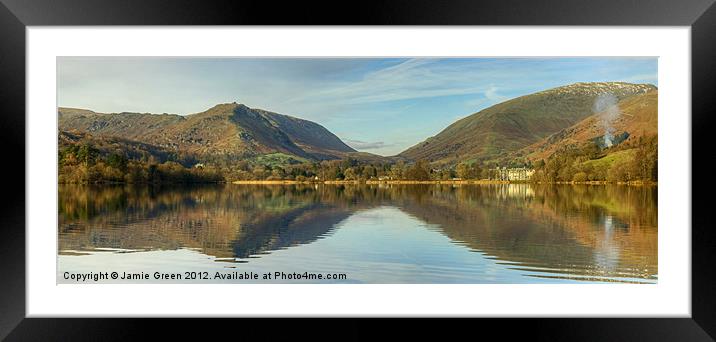 Grasmere Panorama Framed Mounted Print by Jamie Green