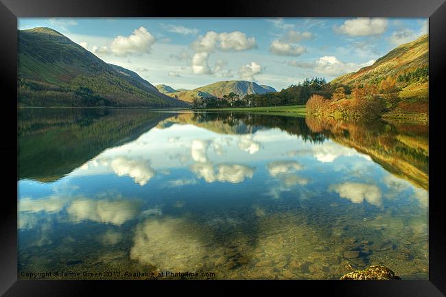 Buttermere Reflections Framed Print by Jamie Green