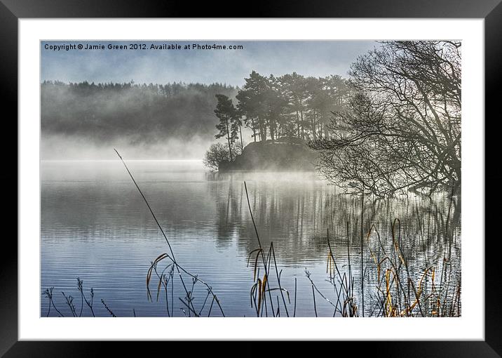 Windermere Mist Framed Mounted Print by Jamie Green